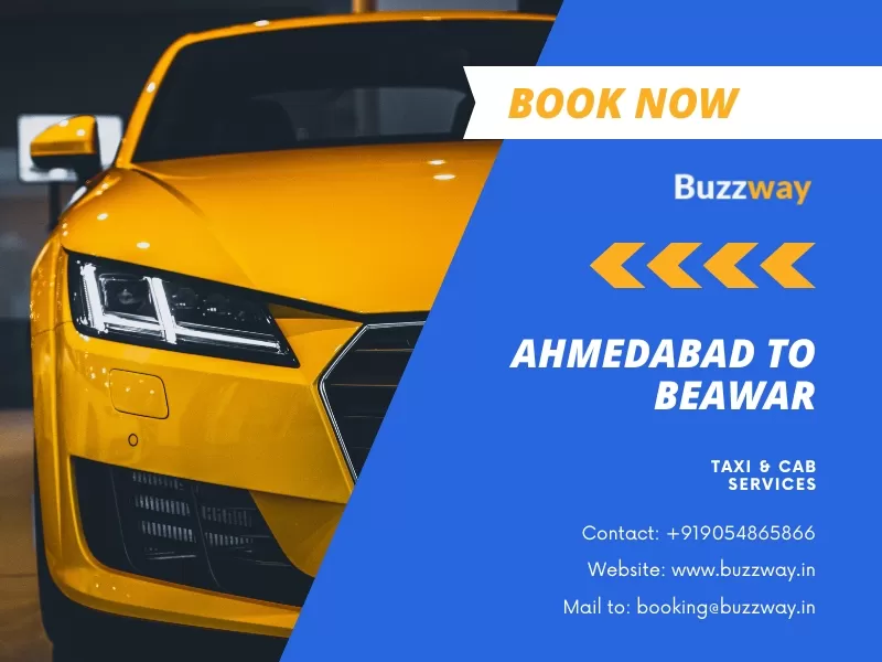 Ahmedabad to Beawar Taxi and Cab Service