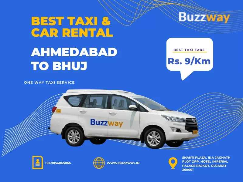 Ahmedabad to Bhuj Taxi and Cab Service