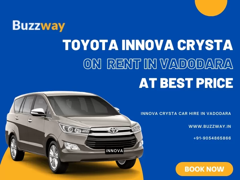 Toyota Innova crysta hire in Vadodara