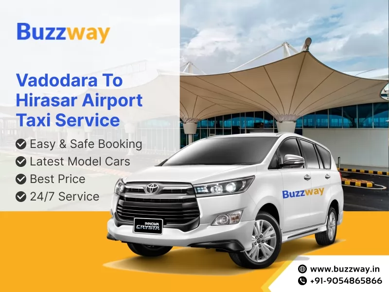 Vadodara to Hirasar Airport Taxi Service