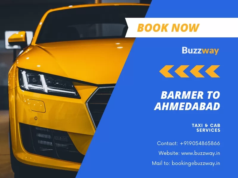 Barmer to Ahmedabad Taxi and Cab Service