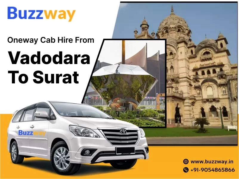 Best One-way Taxi Service from Vadodara to Surat