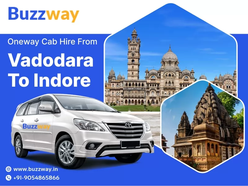 Best One-way Taxi Service from Vadodara to Indore