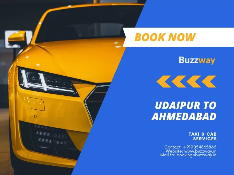 Udaipur to Ahmedabad Taxi and Cab Service