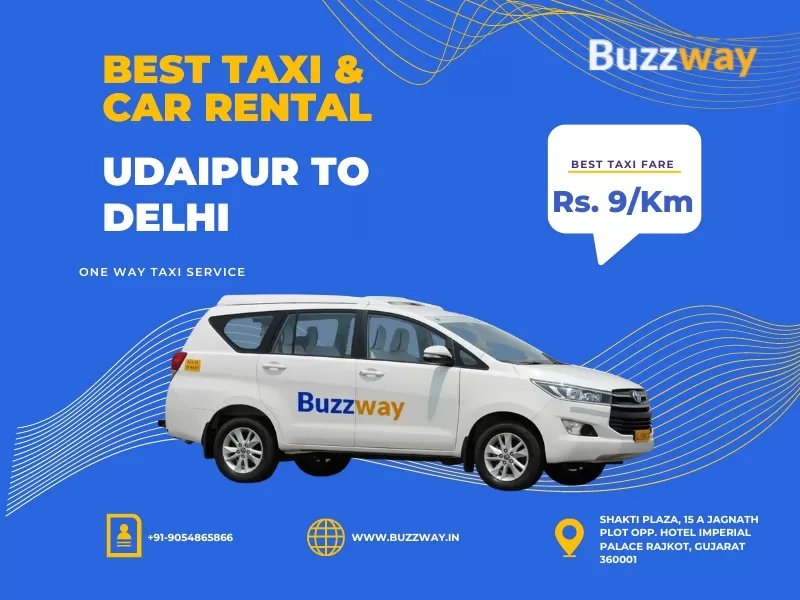 Udaipur to Delhi Taxi and Cab Service